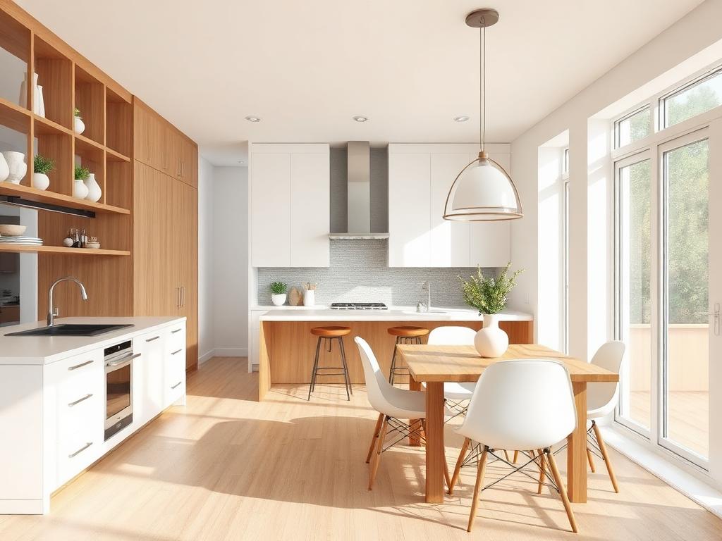 Cuisine et salle à manger résidentielles rénovées